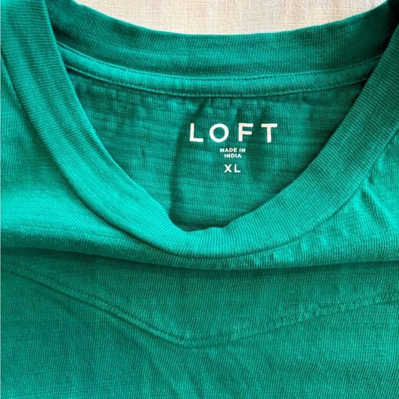 LOFT Emerald Green Elevated Sweatshirt Sz XL - Picture 5 of 6